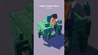 Copper Golem Mech | Minecraft Mini Tutorial | #minecraftbuilding #minecrafttutorial #minecraft