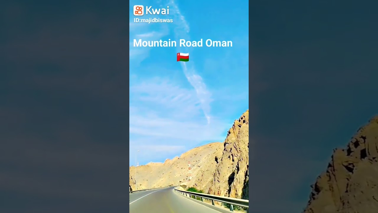a beautiful mountain road driving 