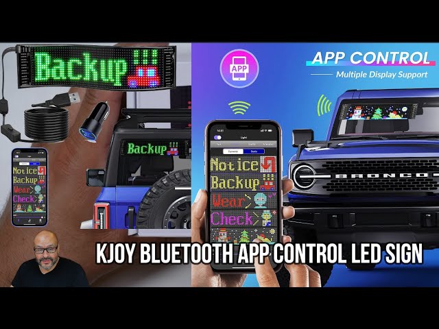 KJOY Bluetooth App Control LED Sign 