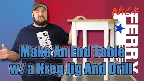 Ⓕ Make An End Table w/ A Kreg Jig® & A Drill (ep46)