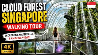 Cloud Forest Singapore πΏ | 4K Walking Tour | Walking Horizons