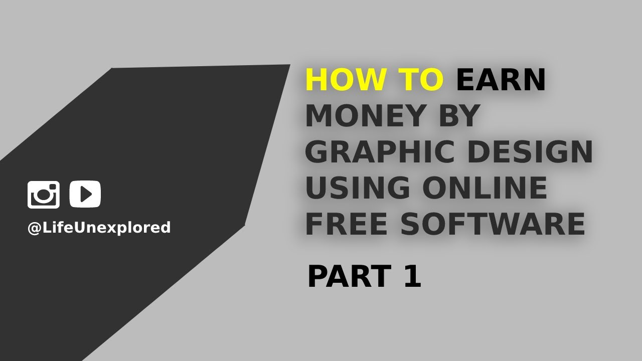 How to earn money from graphic design using free online software - Part ...