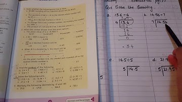 unit:4 Decimals & percentages exercise 4b Q:5 (5 jan 2021 Tuesday)Grade5