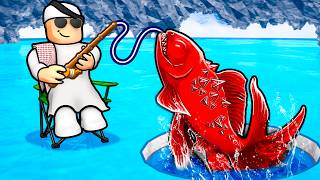 روبلوكس: حفرت الجليد وطلعت أندر سمكة عملاقة! 🐟💎 صرت مليونير!