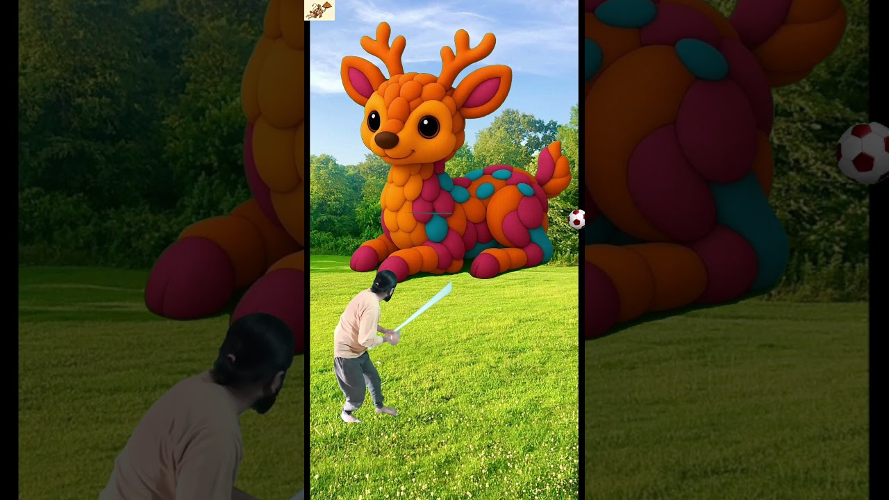 The Creative Deer Mascot Takes Over the Football Field