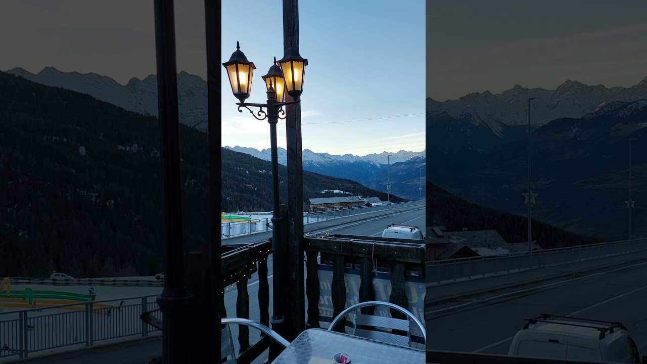 Evenings like this that are always cherished #travel #aostavalley #snow #winter #shorts