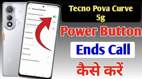 Tecno pova curve 5g power button ends call setting | disconnect call power button call cut Tecno