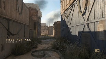 Call Of Duty:WWII - Free-For-All vs Veteran Bots on Shipment 1944