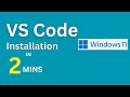 How to Install VS Code on Windows 11 (Visual Studio Code)
