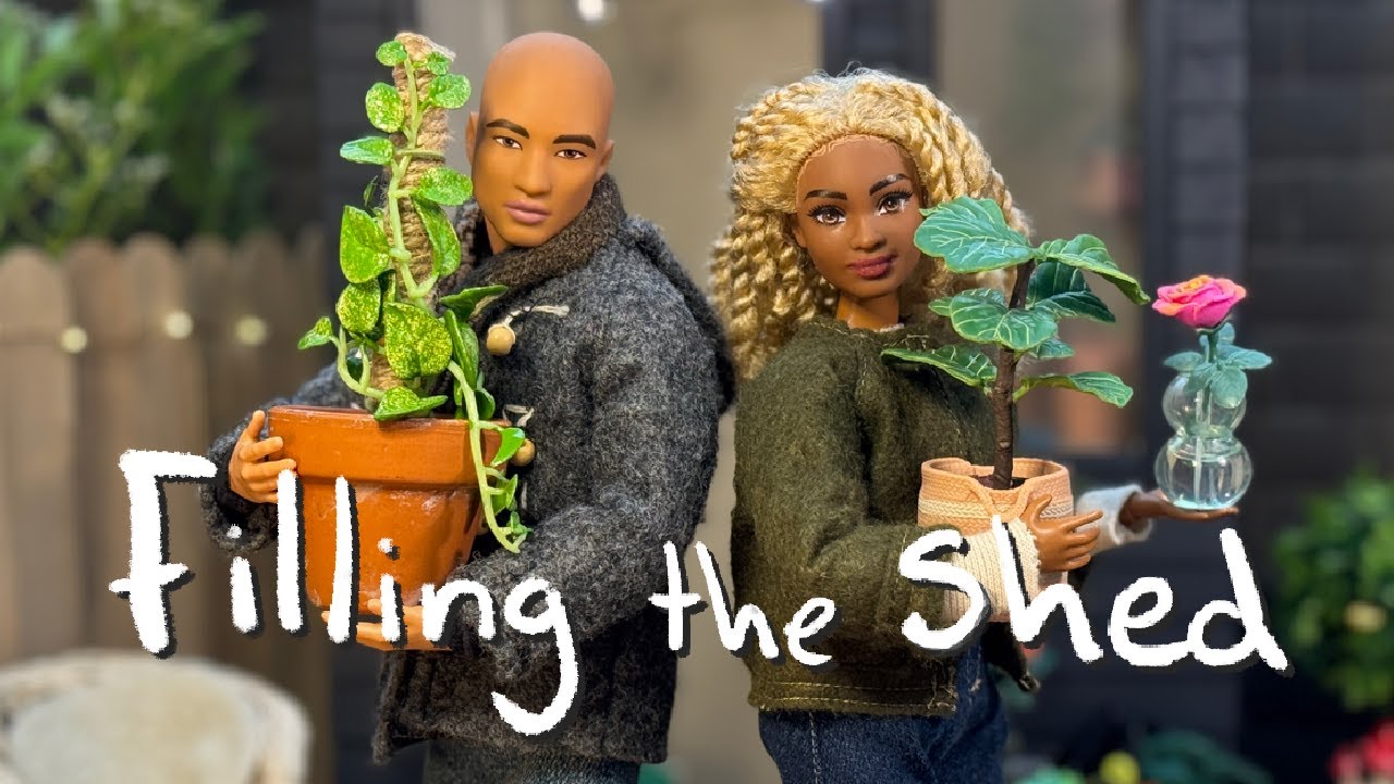 Barbie - Miniverse make it mini Unboxing plus EASY DIY Plant remix |Aesthetic Ken & Barbie Role play