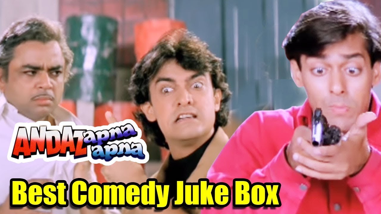 Best Comedy Scenes  Andaz Apna Apna   Jukebox 4  Aamir Khan Salman Khan