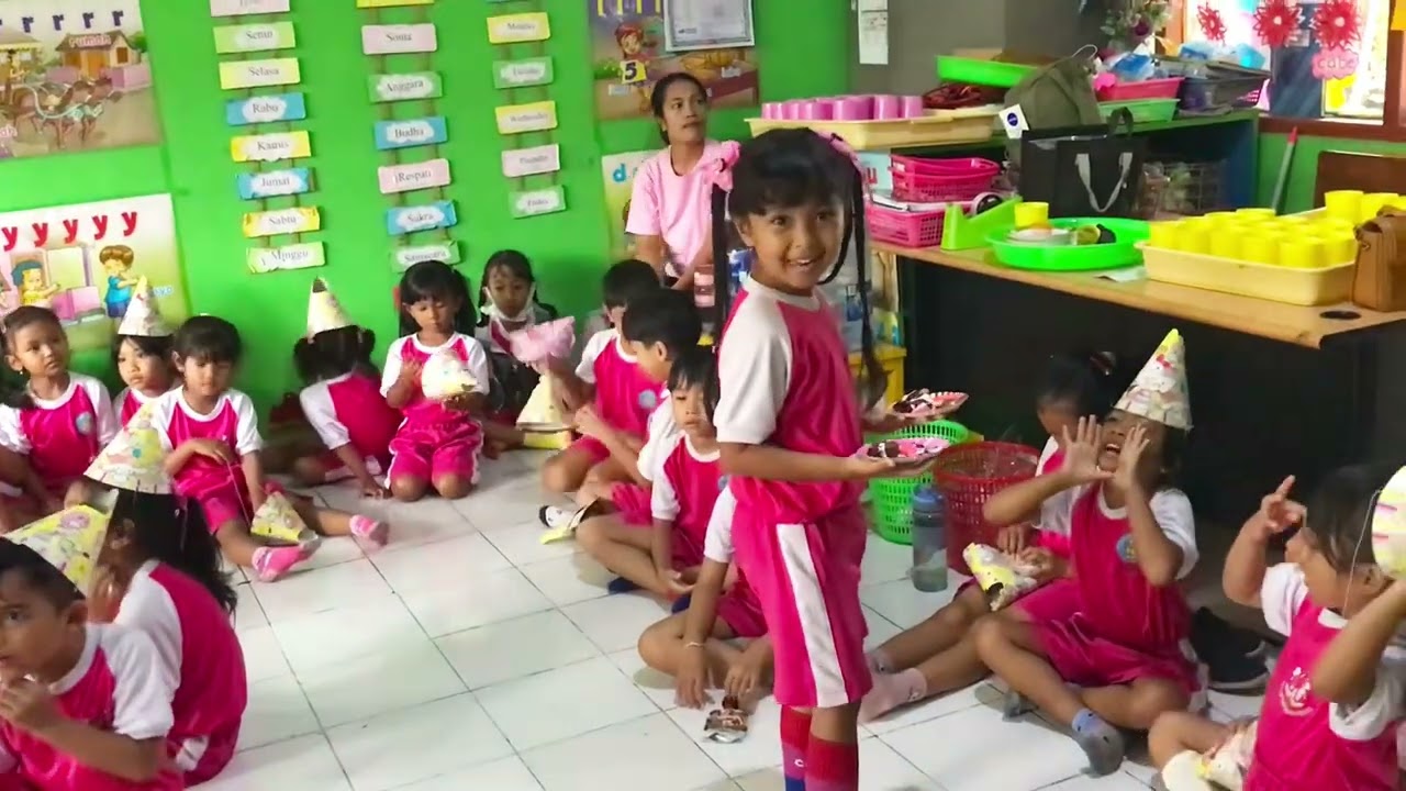 Perayaan Ulang Tahun Arin ke 6 di Sekolah TK Werdhi Kumara Sanur