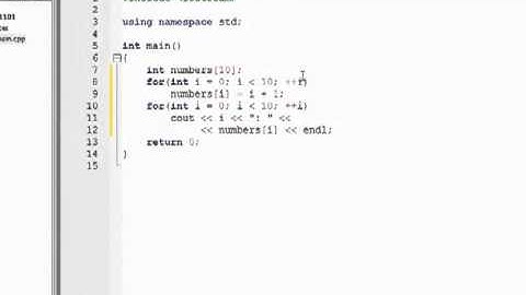 C++ Programming Array Introduction Tutorial