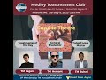 Medley Toastmasters Club Meeting No. 738, Jul 8,  2023