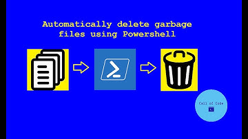 Automatically delete garbage files using Powershell