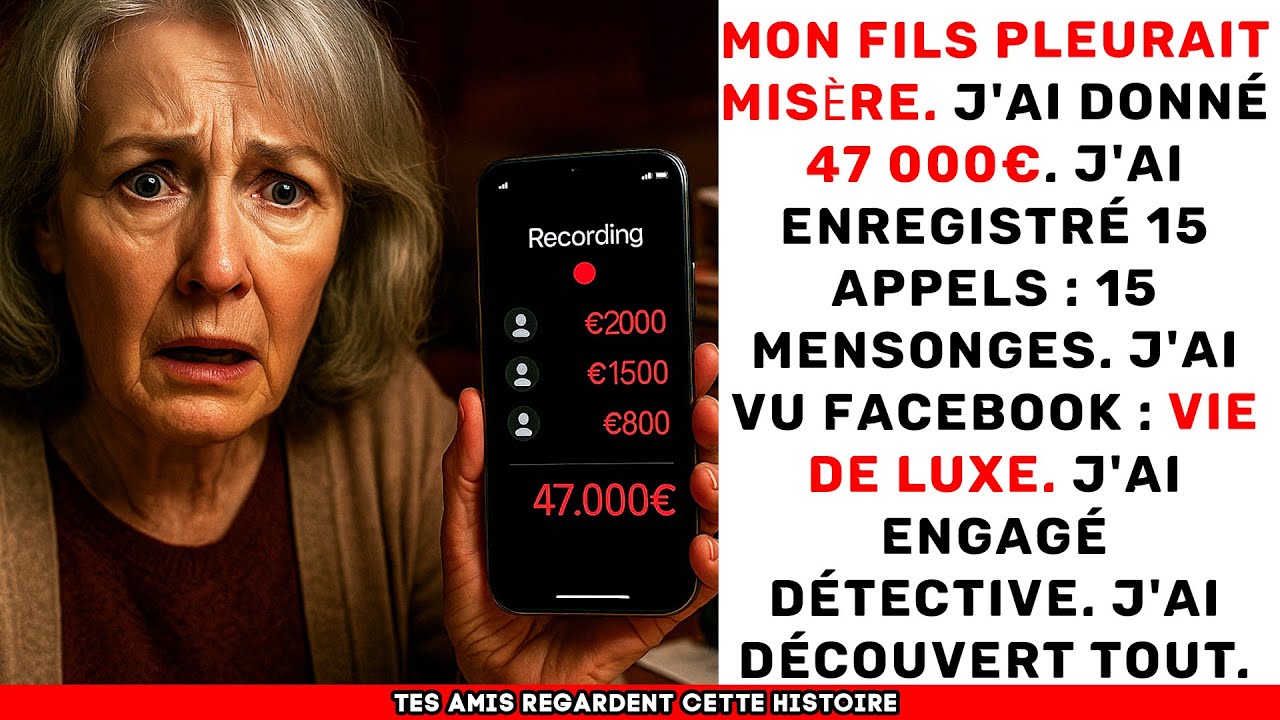 Mon fils m'appelait chaque semaine. J'ai enregistré 15 mensonges en un mois