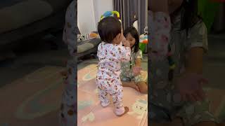 THE FIRST TIME LEXIE COULD WALK, LEIKA WAS SO MOVED TO CRY 😭 #leika #viral #shorts