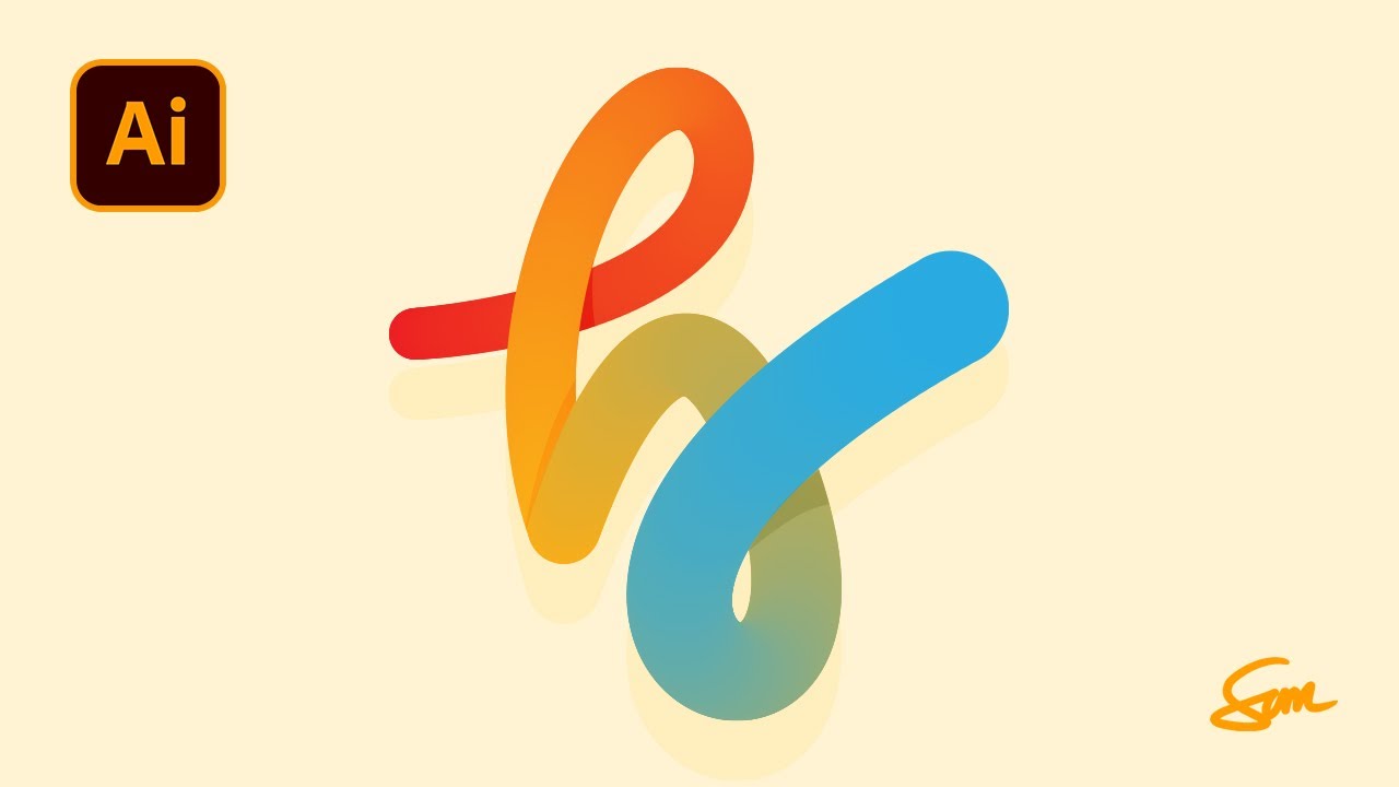 How To Create Apples Hello Flat Tube Text Effect in Illustrator (Simple and Easy)