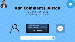 Add Comments Button  Private Message Group Or Channel  Comments Bot  Telegram
