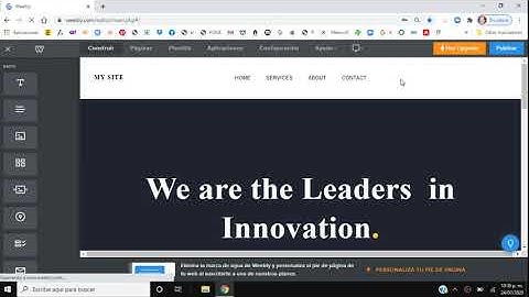 CREAR UN SITIO WEB EN WEEBLY