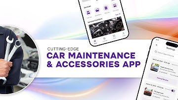 Car Maintenance & Accessories App UI Design Modern Auto Care Experience
