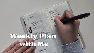 Weekly plan with me | hobonichi weeks | minimal planner | minimalist planner | Nicole makes plans