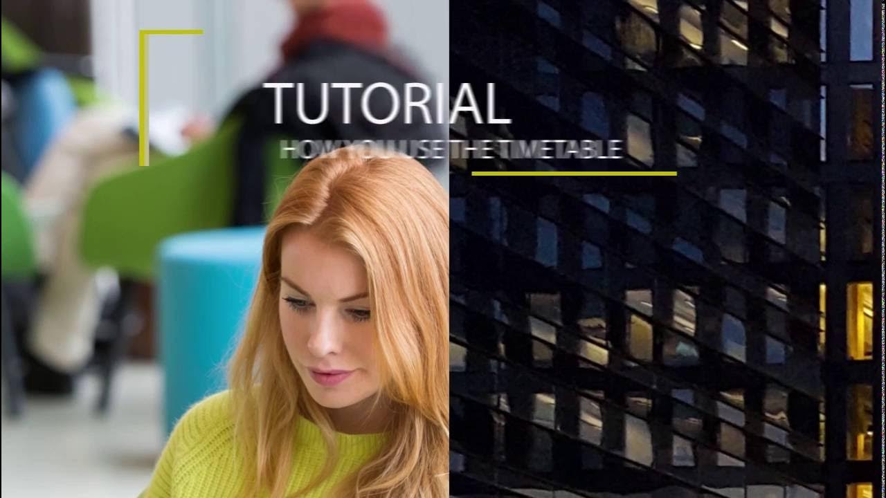 UvA Economics and Business Tutorial How you use the timetable YouTube