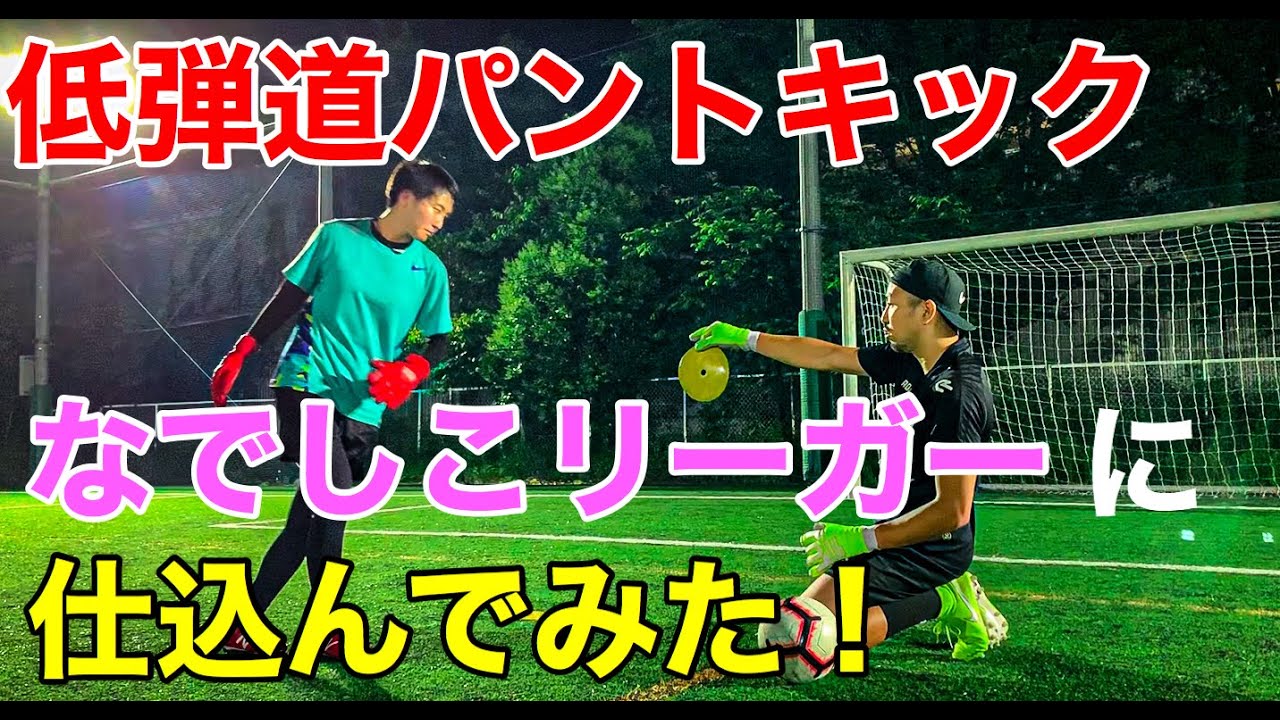 Gkトレーニング 低弾道パントキックをフットサルのキーパーに仕込んでみた Youtube