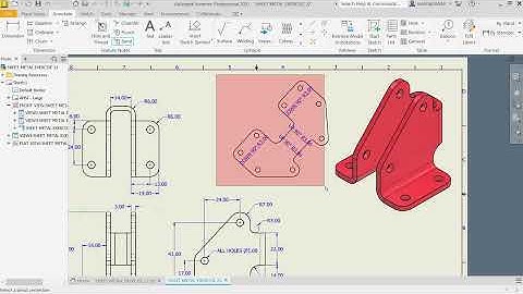 Create a Drawing for a Sheet metal Part in Autodesk inventor
