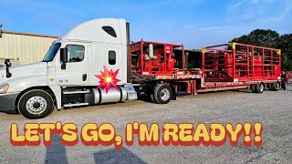 Grabbed an oil field Stepdeck headed for Wyoming