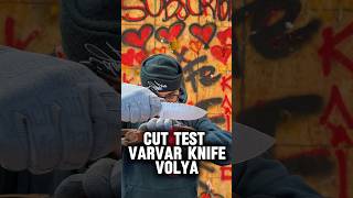 Cut test @MAISTERNIAVARVAR Volya #knifeantelife #cuttest #varvarknife #knifelife