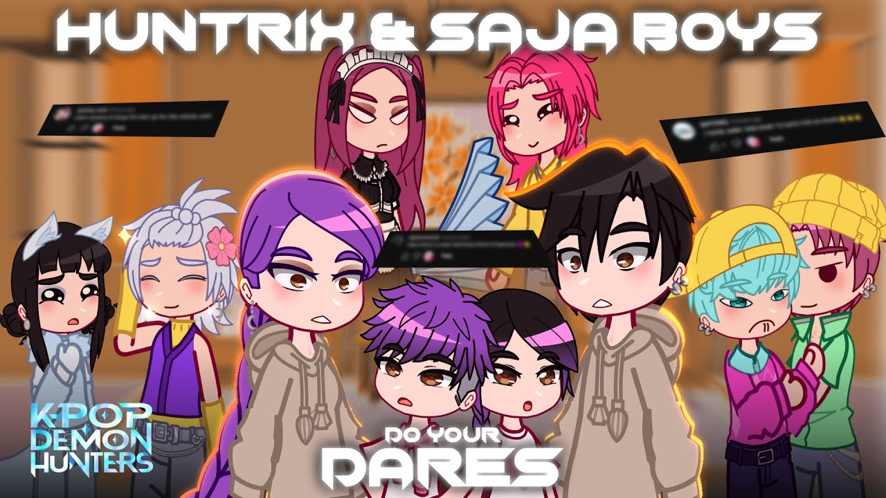 💎 | Hunrix & Saja Boys Do Your DARES 😍 | KPop Demon Hunters | Gacha | Read Description