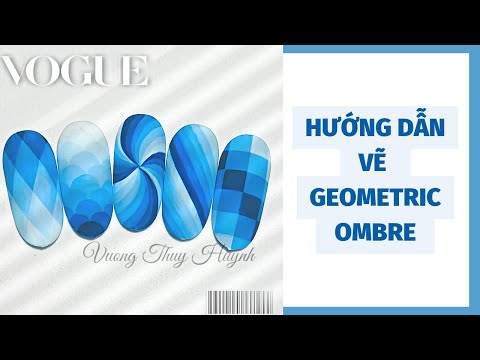 Hình Xoắn Ốc 3D - Hướng dẫn vẽ chuyển màu đậm nhạt_kỹ thuật vẽ geometric ombre nail_JULYNAIL_NAILS_NAILART