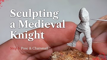 How to Sculpt a 28mm Early Medieval Knight Miniature | Chainmail & Pose Tutorial