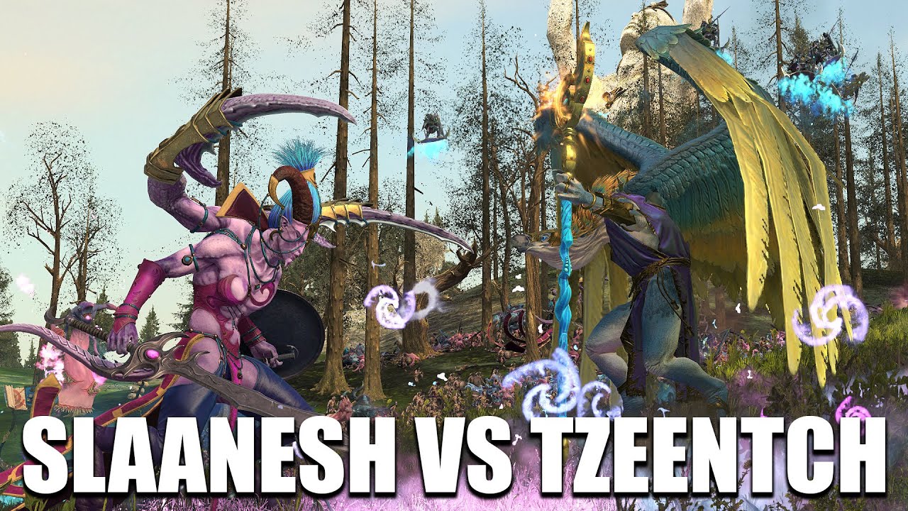 Battle Of Bloodthirsty Monsters | Slaanesh Vs Tzeentch | Totalwar Warhammer 3 Cinematic