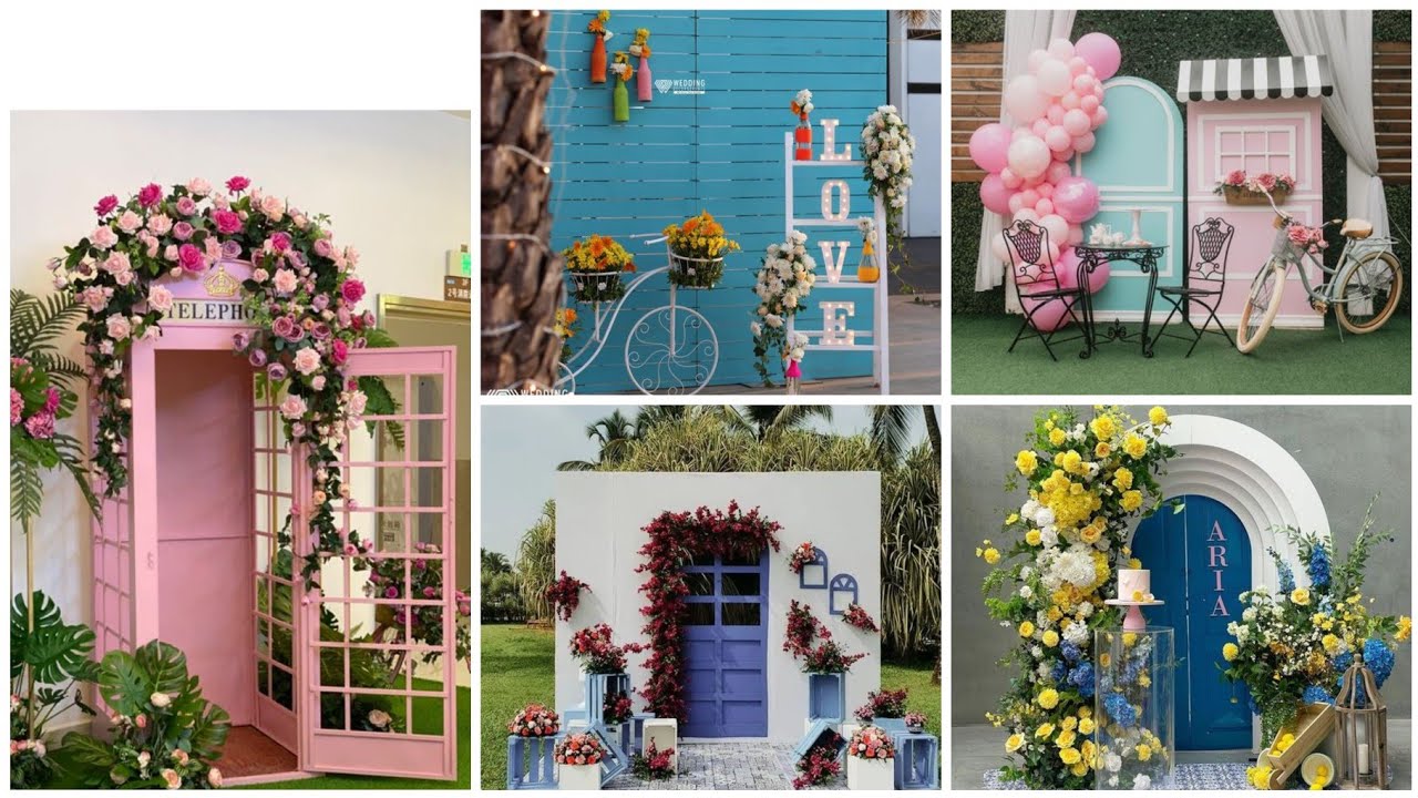 Latest Selfie Point Decoration Ideas for Weddings 2024|| Photo booth ...
