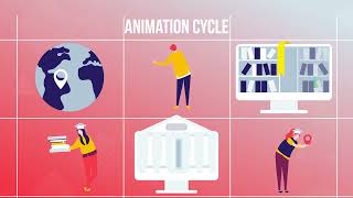 Big Pack Of Flat Concept Video Templates/Elements Applications Supported After Effects