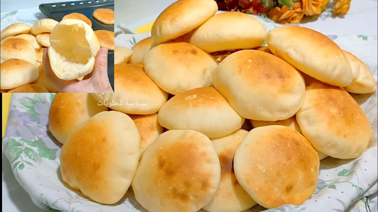 القرص الفلاحي المرتفعة والمنفوخه والفرق بينهما وبين العيش الشامي وطريقه التسويه المظبوطه جوه الفرن