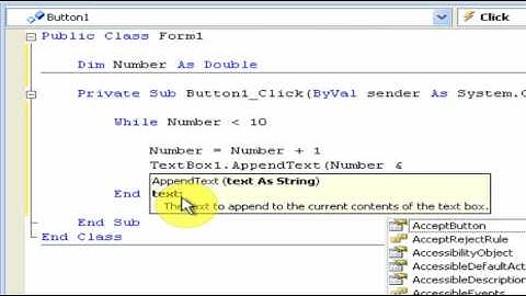 How to use: While and Do Until Loop in Visual BASIC