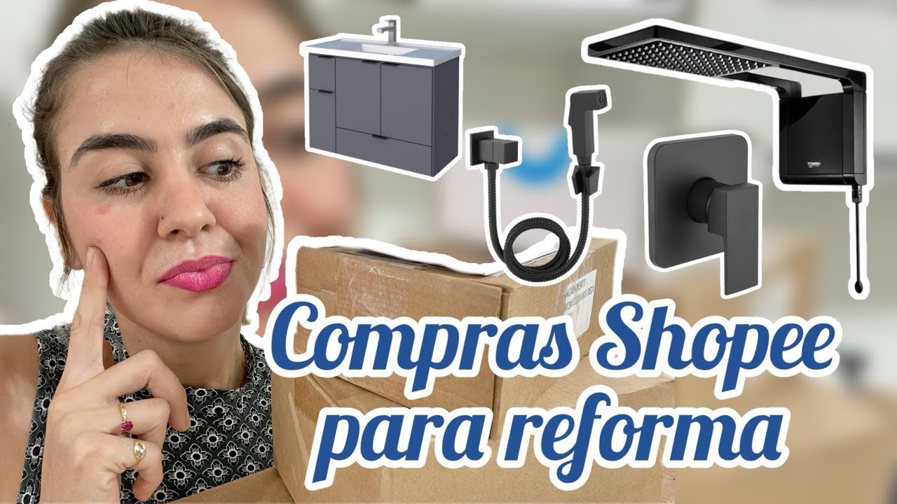 REFORMA DE BANHEIRO SÓ ITENS SHOPEE | ECONOMIZEI MUITO