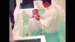 Riley getting Baptized August 25, 2013 Central Baptist Church