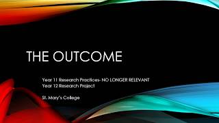 Research Project Outcome Instructions: What is an Outcome (Part 1)
