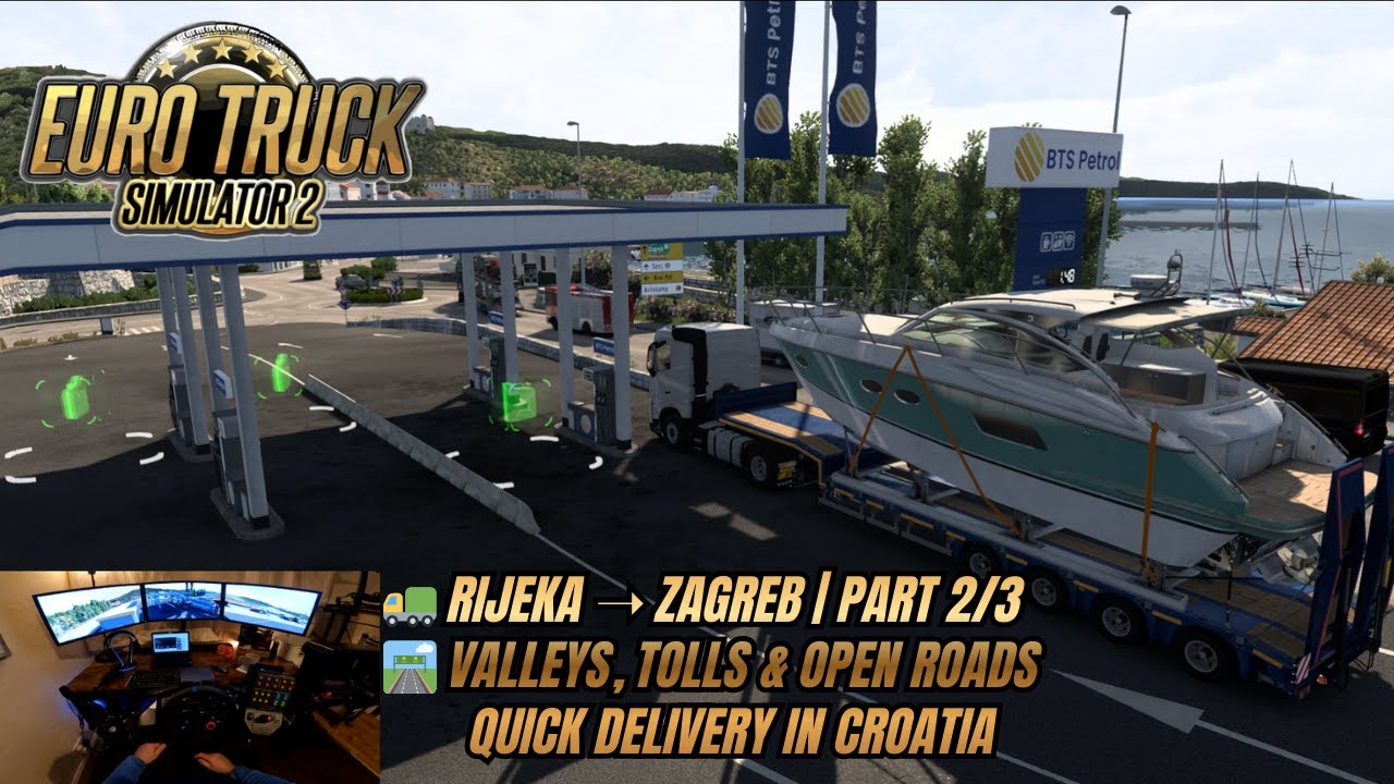 Empty Roads Through Mountains and Valleys | Croatia Drive | ETS2 | Part 2/3