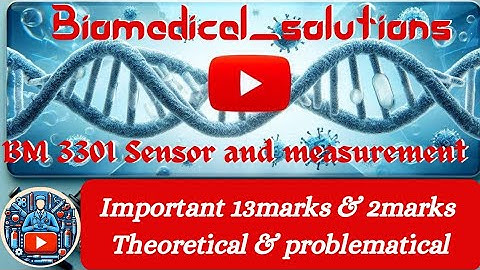 BM 3301 sensor and measurement important questions for each unit