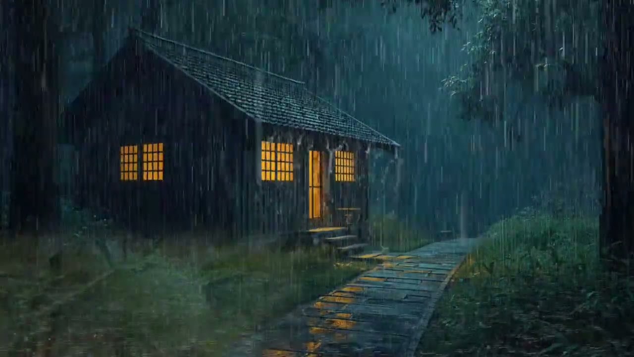 Anxiety Relief in Minutes with Soothing Rain and Thunder at Night