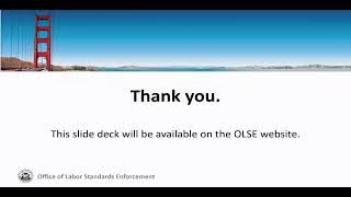 Office of Labor Standards Enforcement Live Stream Profile