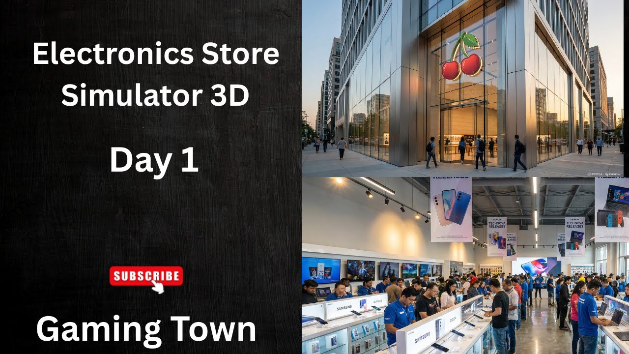 Electronic Store Stomulator 3D Setup of store