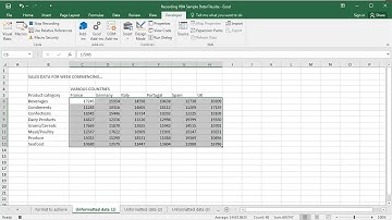 Microsoft Excel 2016 - Recording a Macro