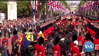 Mourners Line Streets as Queen Elizabeth II Passes on Way to Lie in State