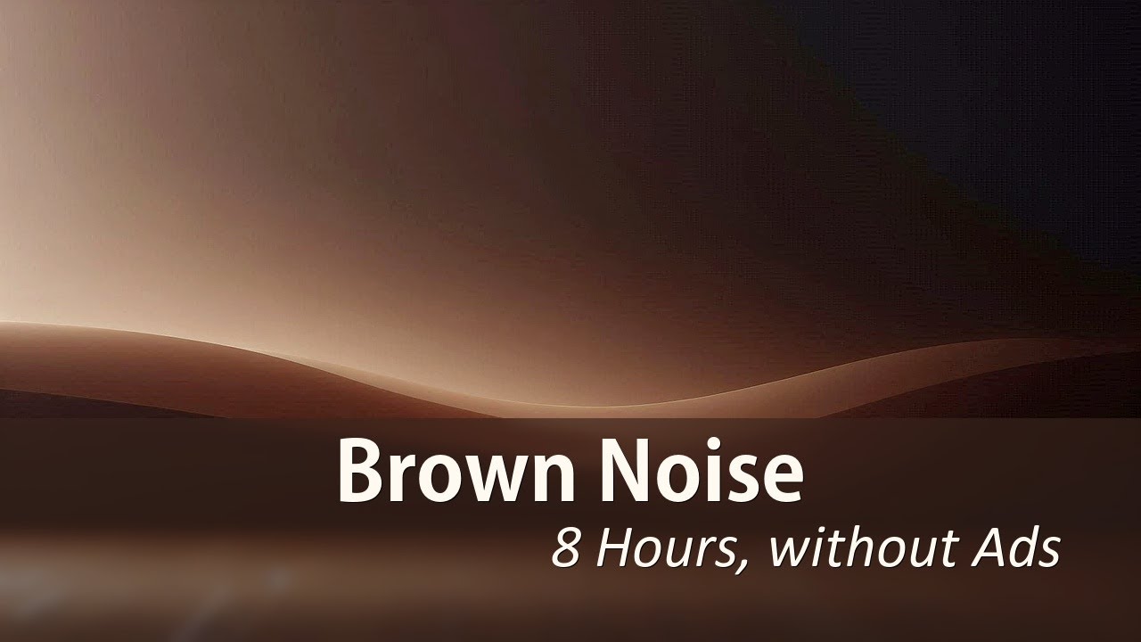 Brown Noise for Focus & Deep Sleep (8 Hours) 🌙 | Black Screen | No Ads, No Interruptions